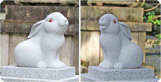 京都観光ガイド岡崎神社狛兎
